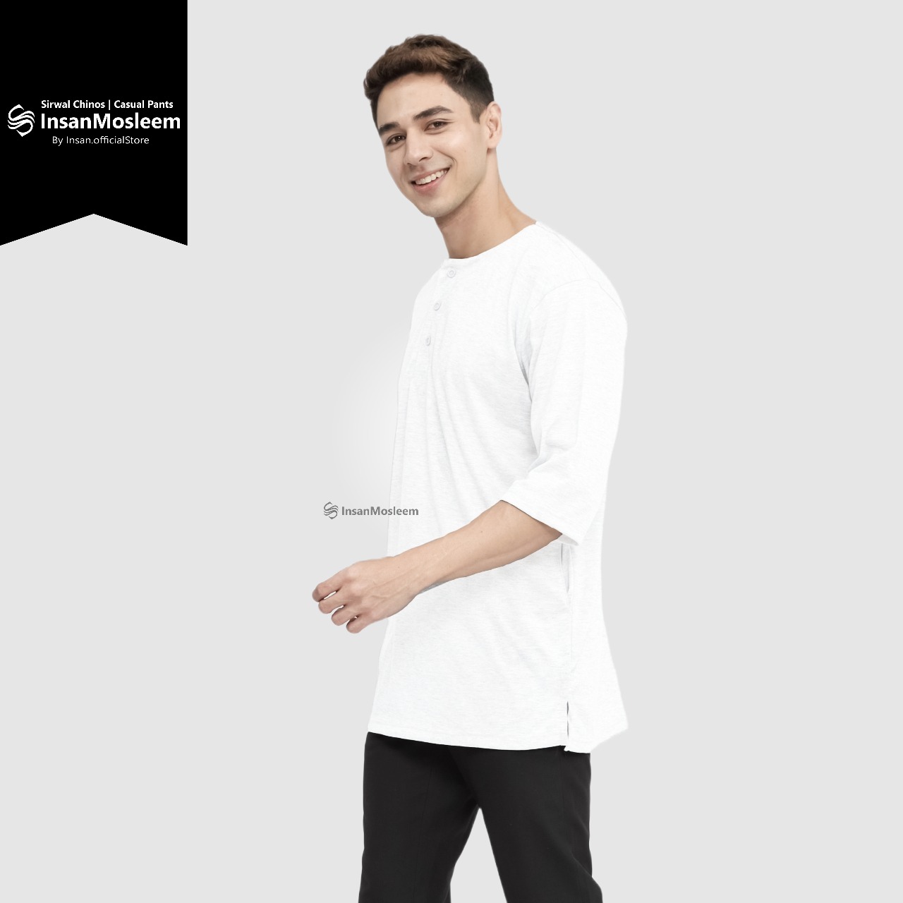 InsanMosleem Kurta Putih (1)