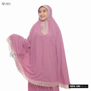 Kinara - Mukena Traveling Berenda Sedang Mukena Simple